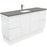 Fienza Finger Pull Matte White 1500mm Vanity With Undermounted Stone Top - Ideal Bathroom CentreSD150ZKSFreestandingDove GreySingle Centre Bowl