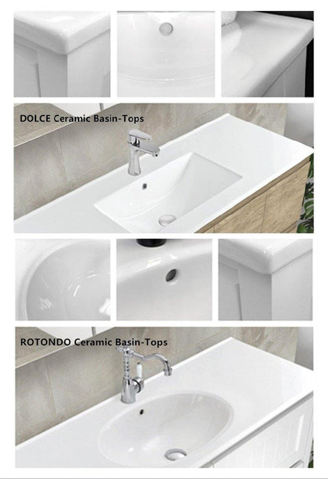 Fienza Hampton 1200mm Vanity With Ceramic Top - Ideal Bathroom CentreTCL120TKFreestanding1 Tap HoleDolce Ceramic Top