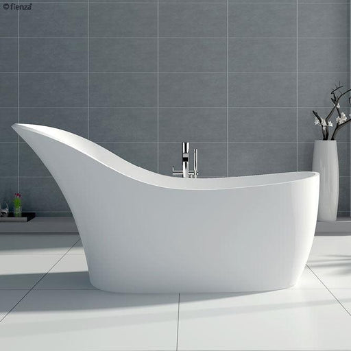 Fienza La Vida 1690 Matte White Stone Freestanding Bath - Ideal Bathroom CentreST16