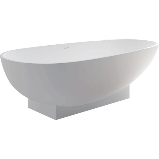 Fienza Lagoona 1810 Matte White Stone Freestanding Bath - Ideal Bathroom CentreST04