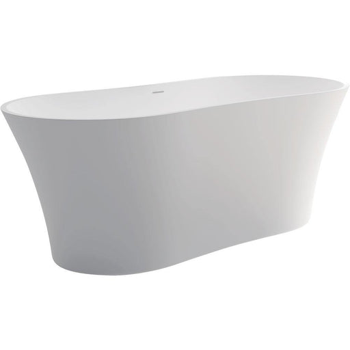Fienza Orpheus 1630 Matte White Stone Freestanding Bath - Ideal Bathroom CentreST02