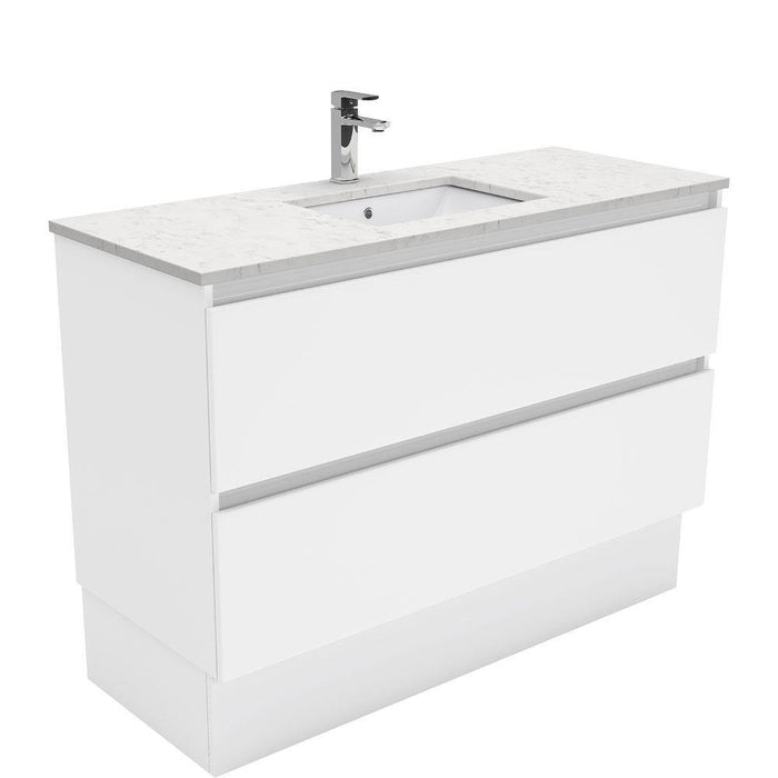 Fienza Quest 1200mm Vanity With Undermounted Stone Top - Ideal Bathroom CentreSC120QWall HungCrystal Pure