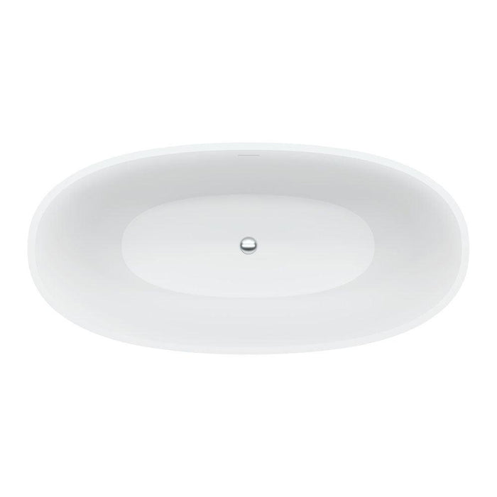 Fienza Sasso Matte White Stone Bath - Ideal Bathroom CentreST28-16501650mm