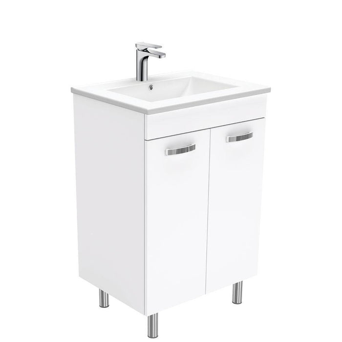 Fienza Unicab 600mm Vanity With Ceramic Top - Ideal Bathroom CentreTCL60NLFreestanding On Legs