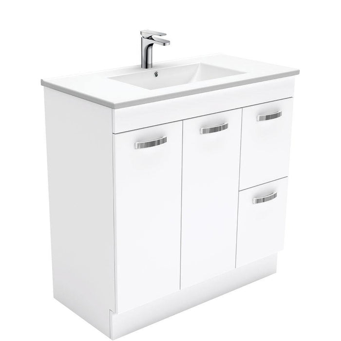 Fienza Unicab 900mm Freestanding Vanity With Ceramic Top - Ideal Bathroom CentreTCL90NKWR