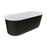 Fienza Windsor 1500/ 1700 Freestanding Acrylic Bath - Ideal Bathroom CentreFR72-1500B1500mmMatte Black With Gloss White interior