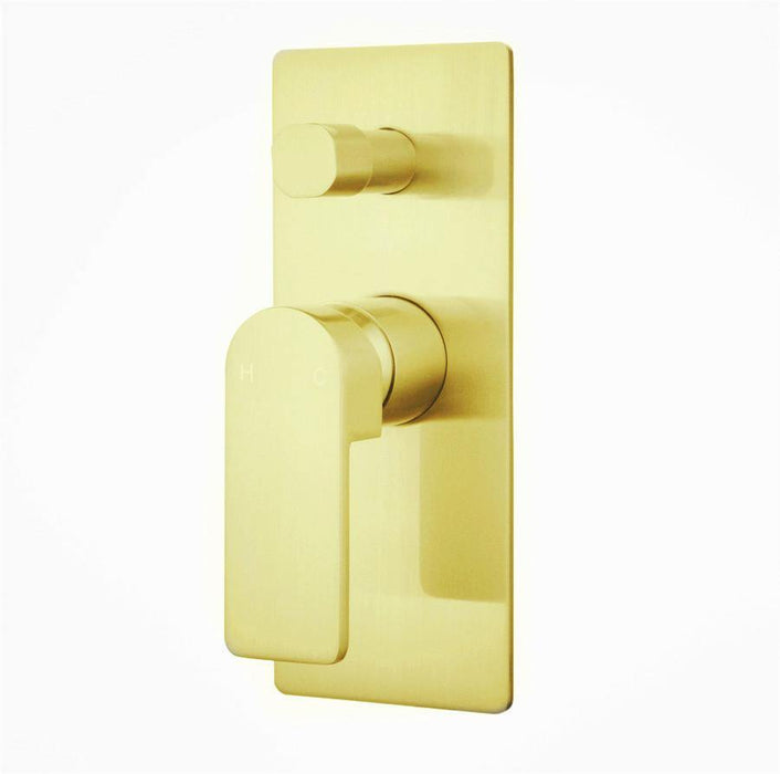 IKON Flores Wall Diverter Mixer - Ideal Bathroom CentreHYB135-501BGBrushed Gold