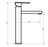 Luxury Square Vessel Basin Mixer - Ideal Bathroom CentreLS790