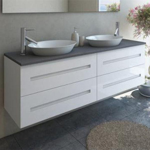 Marquis Gold 1800MM Vanity with Ceasarstone Bench Top - Ideal Bathroom CentreGold 17-1800DB