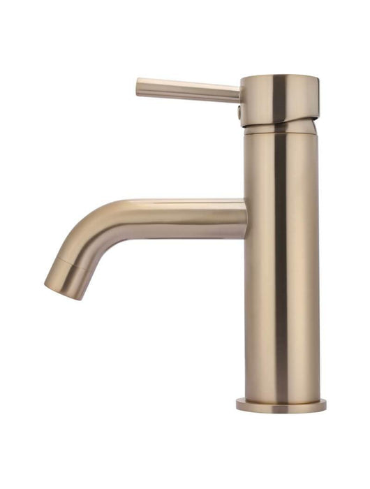 Meir Piccola Basin Mixer Curved - Ideal Bathroom CentreMB03XS-CHChampagne