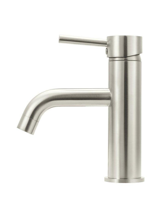 Meir Piccola Basin Mixer Curved - Ideal Bathroom CentreMB03XS-PVDBNBrushed Nickel