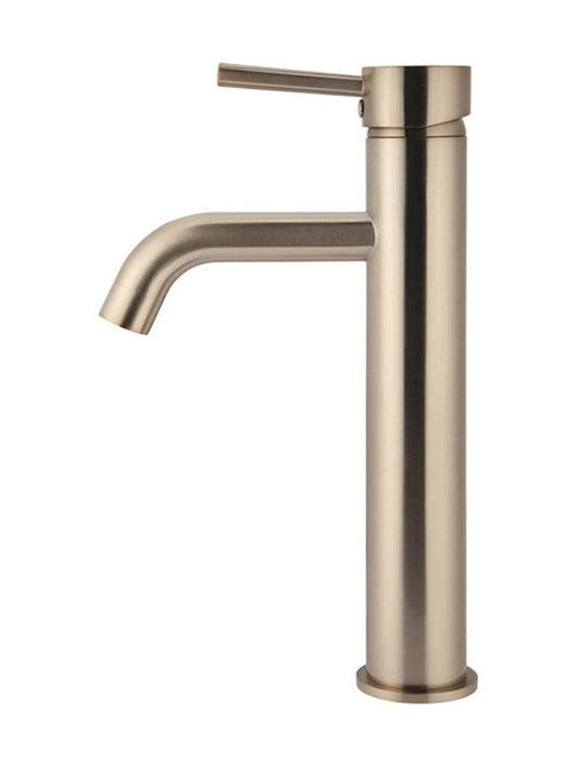 Meir Piccola Tall Basin Mixer Curved - Ideal Bathroom CentreMB03XL01-CHChampagne