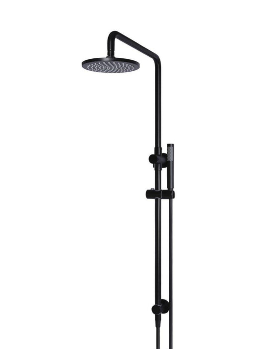 Meir Round Combination Shower Rail, 200mm Rose, Single Function Hand Shower - Ideal Bathroom CentreMZ0704-RMatte Black