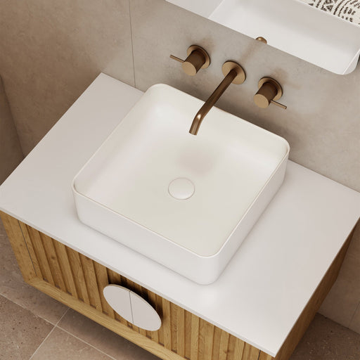 Milano Antonio Ceramic Above Counter Basin - Ideal Bathroom CentreAB3636MWMatte White365x365x110mm