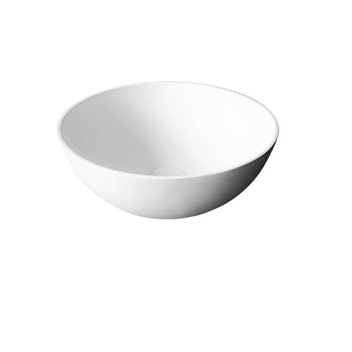 Milano Celine 360mm Ceramic Above Counter Basin - Ideal Bathroom CentreEL3636MWMatte White