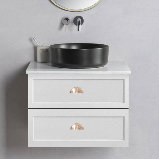 MILANO Federation 600mm Wall Hung Vanity - Ideal Bathroom CentreFEDE600WH1Ceramic Top