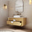 Milano Flow All-Drawer Wall Hung Vanity Natural Oak - Ideal Bathroom CentreFL900N-ALLDRAWER900mmCentre Bowl