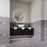 Milano Flow Wall Hung Vanity Black Oak - Ideal Bathroom CentreFL1200B1200mmCentre Bowl