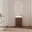Milano Flute 460mm Small Space Vanity - Ideal Bathroom CentreFLU4625FSR-WALNUTWalnut OakFreestandingRight Hand Hinge