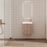 Milano Flute 460mm Small Space Vanity - Ideal Bathroom CentreFLU4625WHL-LIGHT OAKLight OakWall HungLeft Hand Hinge