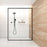 Milano Framed Fixed Panel Shower Screen Matte Black - Ideal Bathroom CentreNC005-900900mm