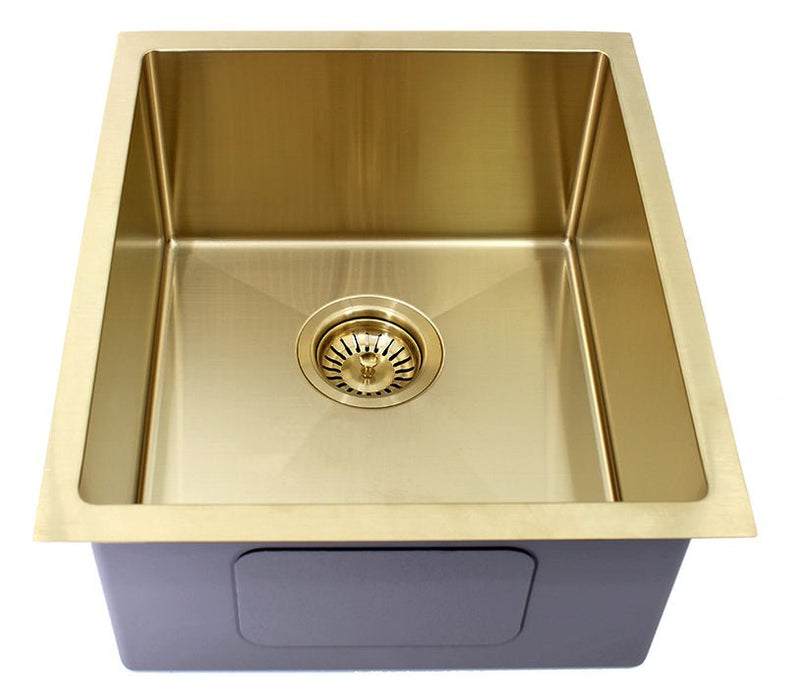 Milano Handmade 380mm Sink - Ideal Bathroom CentreM-S201BGBrushed Gold