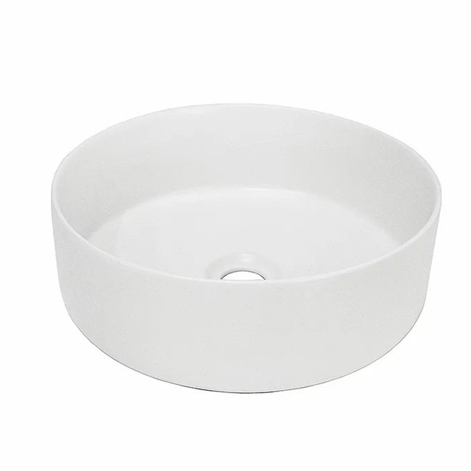 Milano Lola 360mm Ceramic Above Counter Basin - Ideal Bathroom CentreAURIS360MWMatte White