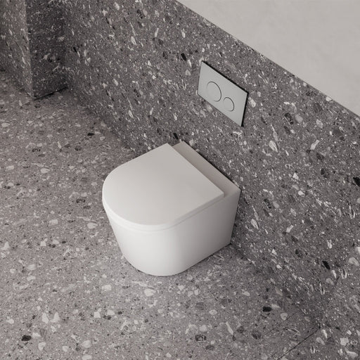 Milano Lola Concealed Wall Faced Toilet Suite - Ideal Bathroom CentreFP021MWRTMatte WhiteR & T