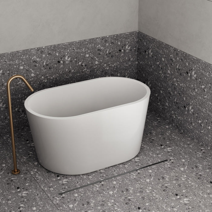 Milano Moji 1300mm Freestanding Bath Gloss White - Ideal Bathroom CentreBT-SKU1300