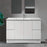 MILANO New Elegant 1200mm Freestanding Vanity - Ideal Bathroom CentreEL-1200KCCeramic TopOn Kickboard
