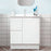 MILANO New Elegant 750mm Freestanding Vanity - Ideal Bathroom CentreEL-750LKCCeramic TopLeft Hand DrawerOn Kickboard