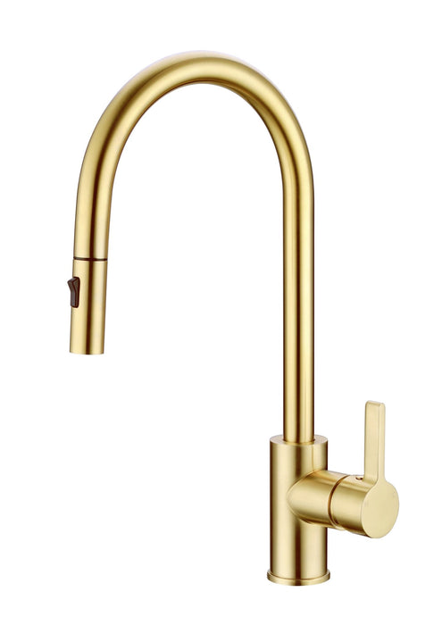 Milano Otus Pull Out Sink Mixer - Ideal Bathroom CentrePC1016SB-BGBrushed Gold