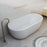 Milano Oval 1500/1700mm Back To Wall Bath-Matte White - Ideal Bathroom CentreBT-EB1500MW1500mm