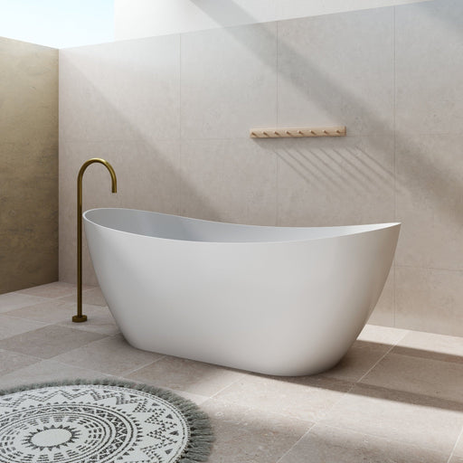 Milano Paris 1500/1700mm Freestanding Bath-Matte White - Ideal Bathroom CentreBT-PA1500MW1500mm