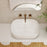 Milano Rowe Rectangular Ceramic Above Counter Basin - Ideal Bathroom CentreAB4637Gloss White
