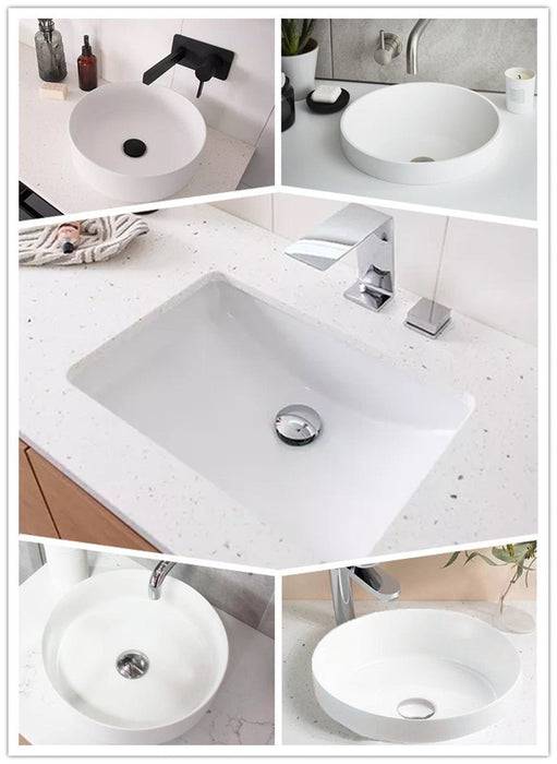 MILANO Slim 600mm Vanity With Stone Top - Ideal Bathroom CentreSLIM600