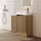 Milano Wave Flute 460mm Small Space Vanity-Natural Oak - Ideal Bathroom CentreWAVE4625FSR-OAKFreestandingRight Hand Hinge