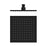 NERO 200MM SQUARE SHOWER HEAD MATTE BLACK - Ideal Bathroom CentreNRROB0803MB