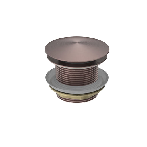 NERO 40MM BATH POP-UP PLUG WITH REMOVABLE WASTE NO OVERFLOW BRUSHED BRONZE - Ideal Bathroom CentreNRA707BZ