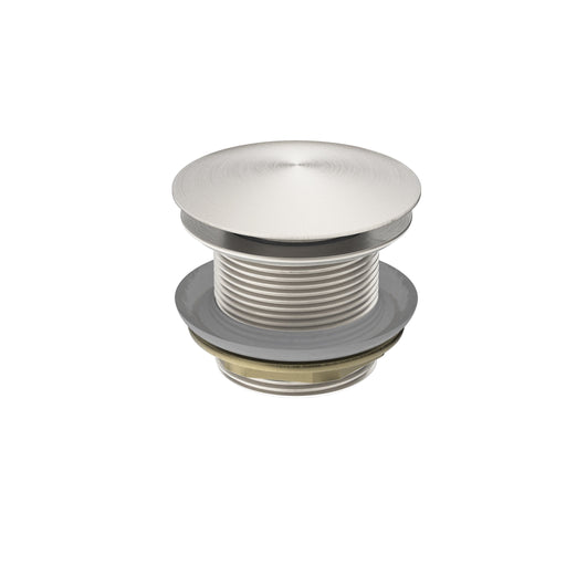NERO 40MM BATH POP-UP PLUG WITH REMOVABLE WASTE NO OVERFLOW BRUSHED NICKEL - Ideal Bathroom CentreNRA707BN
