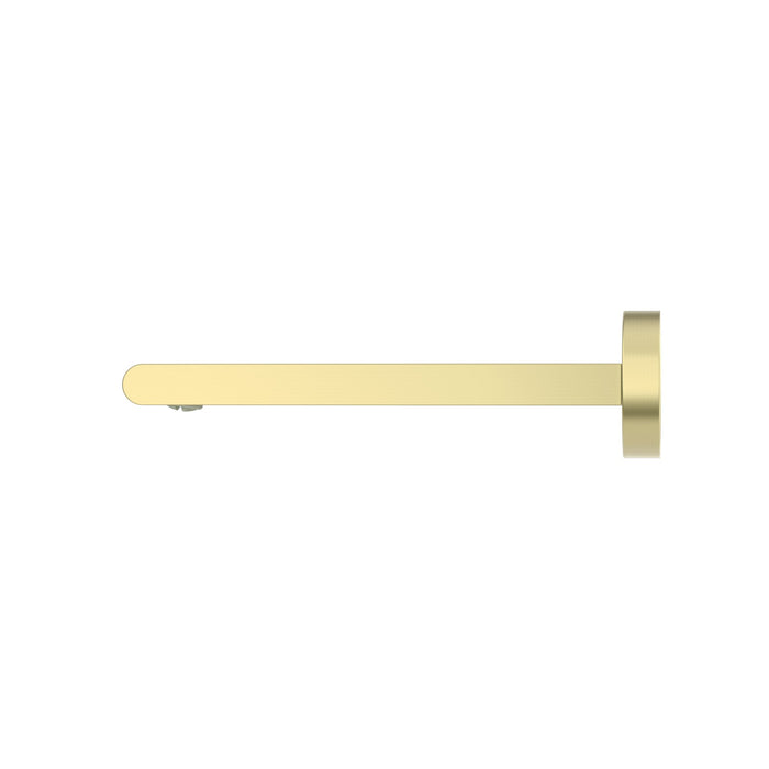 NERO BIANCA FIXED BASIN/BATH SPOUT ONLY 240MM BRUSHED GOLD - Ideal Bathroom CentreNR321503bBG