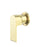 NERO BIANCA SHOWER MIXER 60MM PLATE BRUSHED GOLD - Ideal Bathroom CentreNR321511HBG