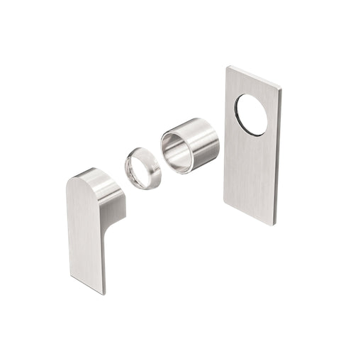 NERO BIANCA SHOWER MIXER TRIM KITS ONLY BRUSHED NICKEL - Ideal Bathroom CentreNR321511TBN