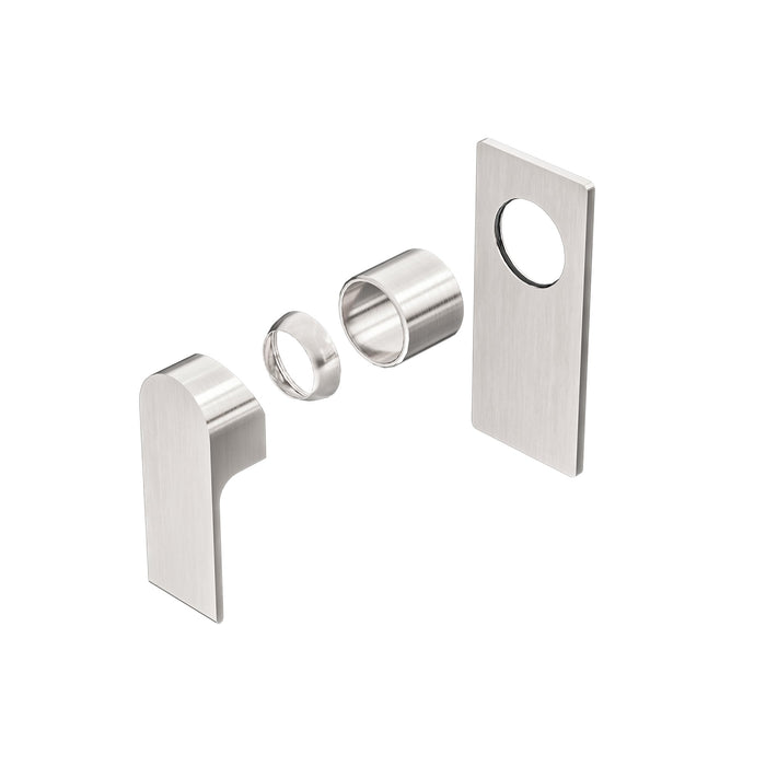 NERO BIANCA SHOWER MIXER TRIM KITS ONLY BRUSHED NICKEL - Ideal Bathroom CentreNR321511TBN