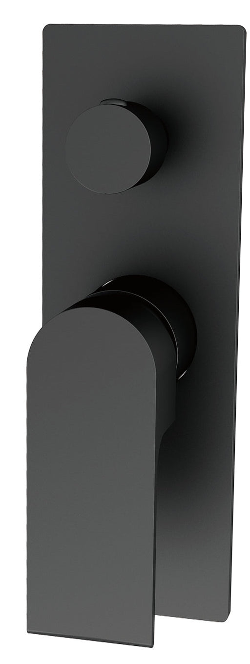 NERO BIANCA SHOWER MIXER WITH DIVERTOR MATTE BLACK - Ideal Bathroom CentreNR321511AMB