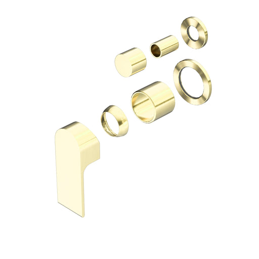 NERO BIANCA SHOWER MIXER WITH DIVERTOR SEPARATE BACK PLATE TRIM KITS ONLY BRUSHED GOLD - Ideal Bathroom CentreNR321511GTBG