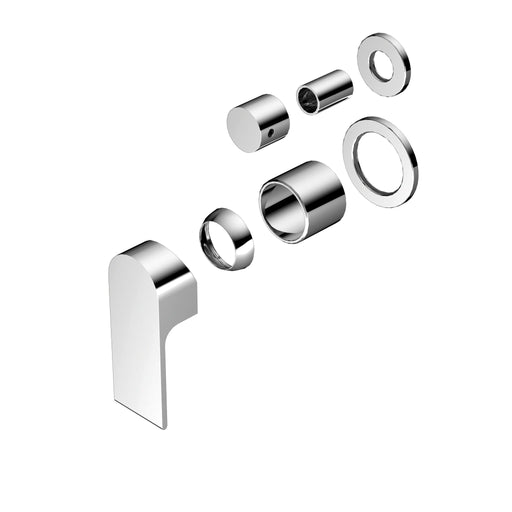 NERO BIANCA SHOWER MIXER WITH DIVERTOR SEPARATE BACK PLATE TRIM KITS ONLY CHROME - Ideal Bathroom CentreNR321511GTCH