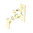 NERO BIANCA SHOWER MIXER WITH DIVERTOR TRIM KITS ONLY BRUSHED GOLD - Ideal Bathroom CentreNR321511ATBG