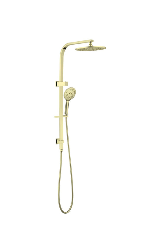 NERO BIANCA TWIN SHOWER BRUSHED GOLD - Ideal Bathroom CentreNR250805cBG