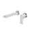 NERO BIANCA WALL BASIN/BATH MIXER SEPARATE BACK PLATE 187MM BRUSHED NICKEL - Ideal Bathroom CentreNR321510EBN